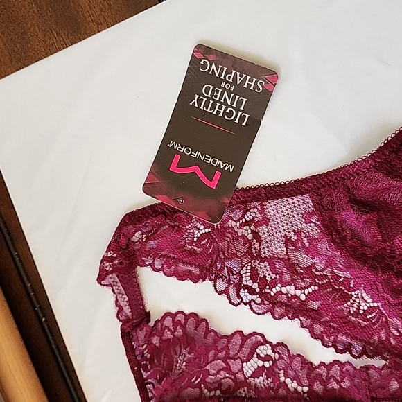 2 -Maidenform Bras: T-Back Lace Bralettes, Both Large, - Picture 3 of 12